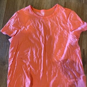 Gap cotton crop tee top shirt orange-pink XL NEW short sleeve tee t-shirt crew